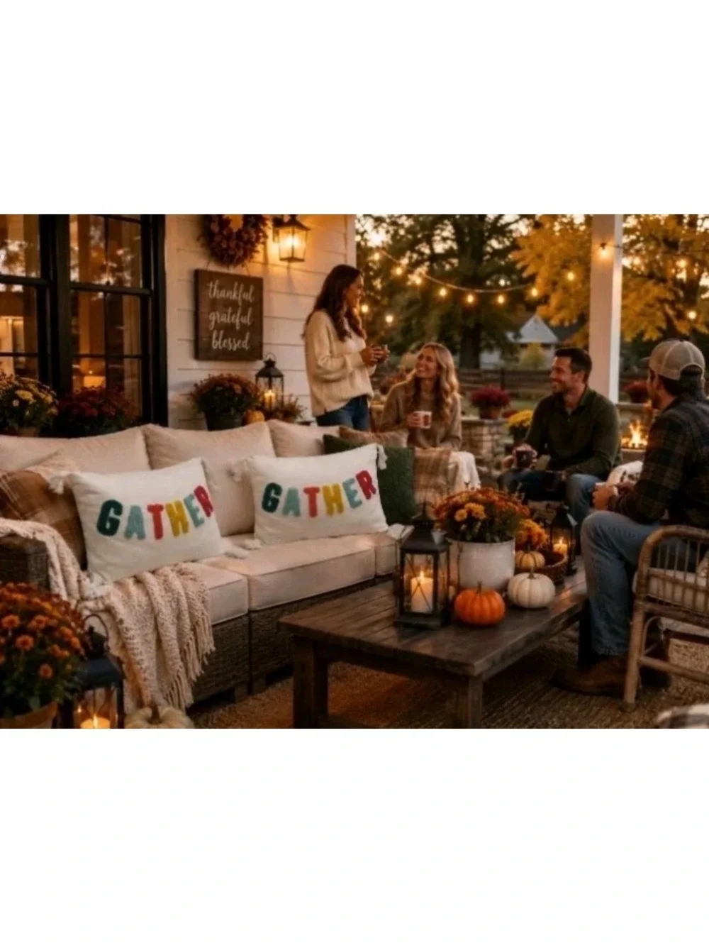 Set Of 2 Sm Thanksgiving Fall Decorative Pillows Multi Color W/tassels 